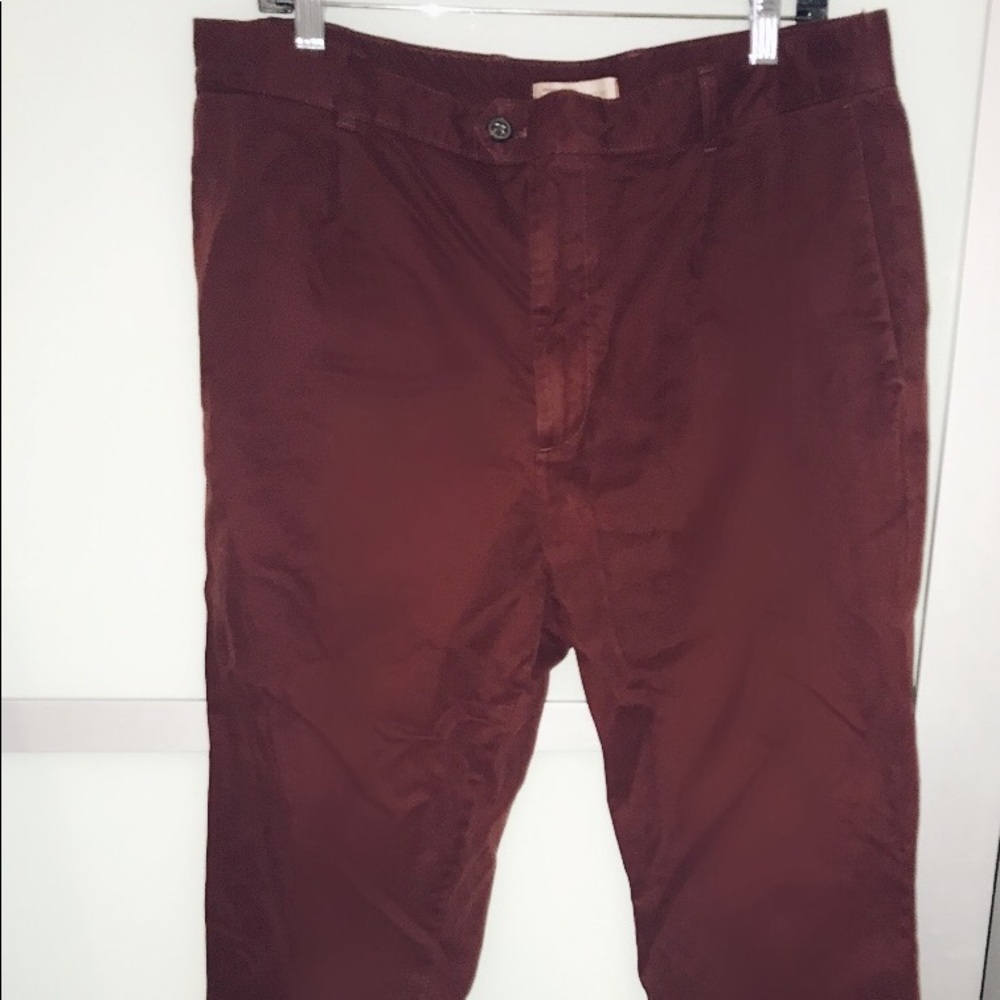 Men’s burgundy banana republic pants